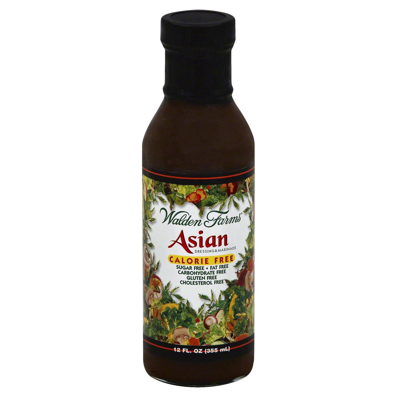 slide 1 of 6, Walden Farms Asian Dressing & Marinade, 12 fl oz