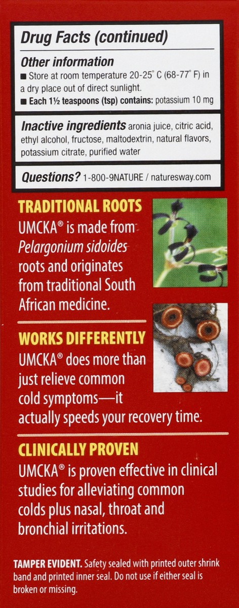 slide 5 of 6, Nature's Way Umcka Cherry Flavored Cold Relief Syrup 4 fl oz, 4 fl oz