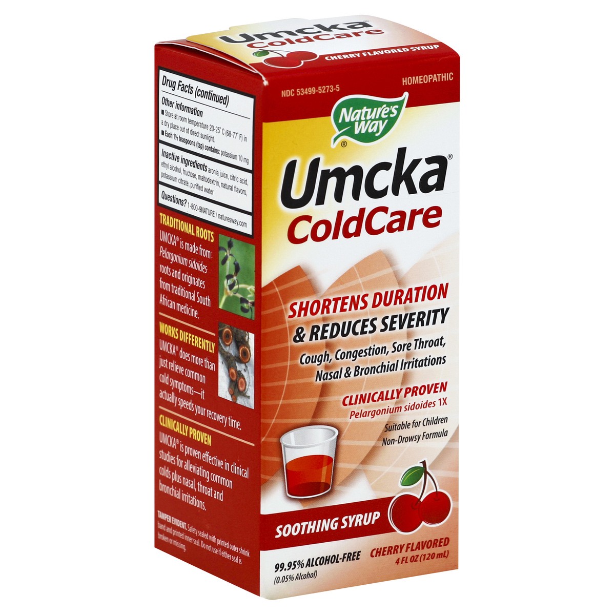 slide 3 of 6, Nature's Way Umcka Cherry Flavored Cold Relief Syrup 4 fl oz, 4 fl oz