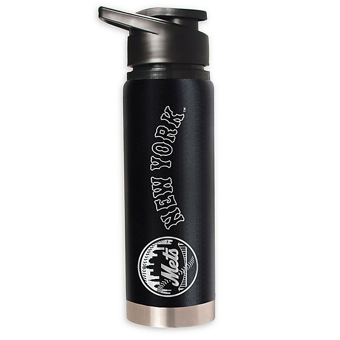 slide 1 of 1, MLB New York Mets Powder Coated STEALTH Water Bottle, 20 oz