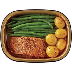 Meal Simple by H-E-B Steakhouse-Seasoned Salmon, Green Beans & Potatoes