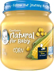 Gerber 1st Foods Natural Corn Baby Food Jar - 4 oz