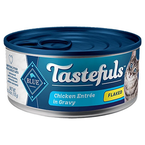 slide 1 of 1, Blue Buffalo Tastefuls Adult Cat Food Chicken Entree In Gravy, 5.5 oz