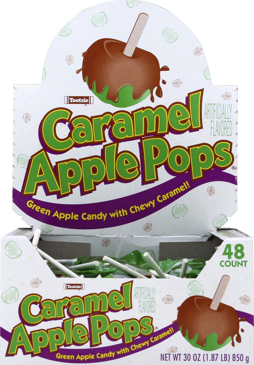 slide 3 of 4, Tootsie Caramel Apple Pop, 48 ct