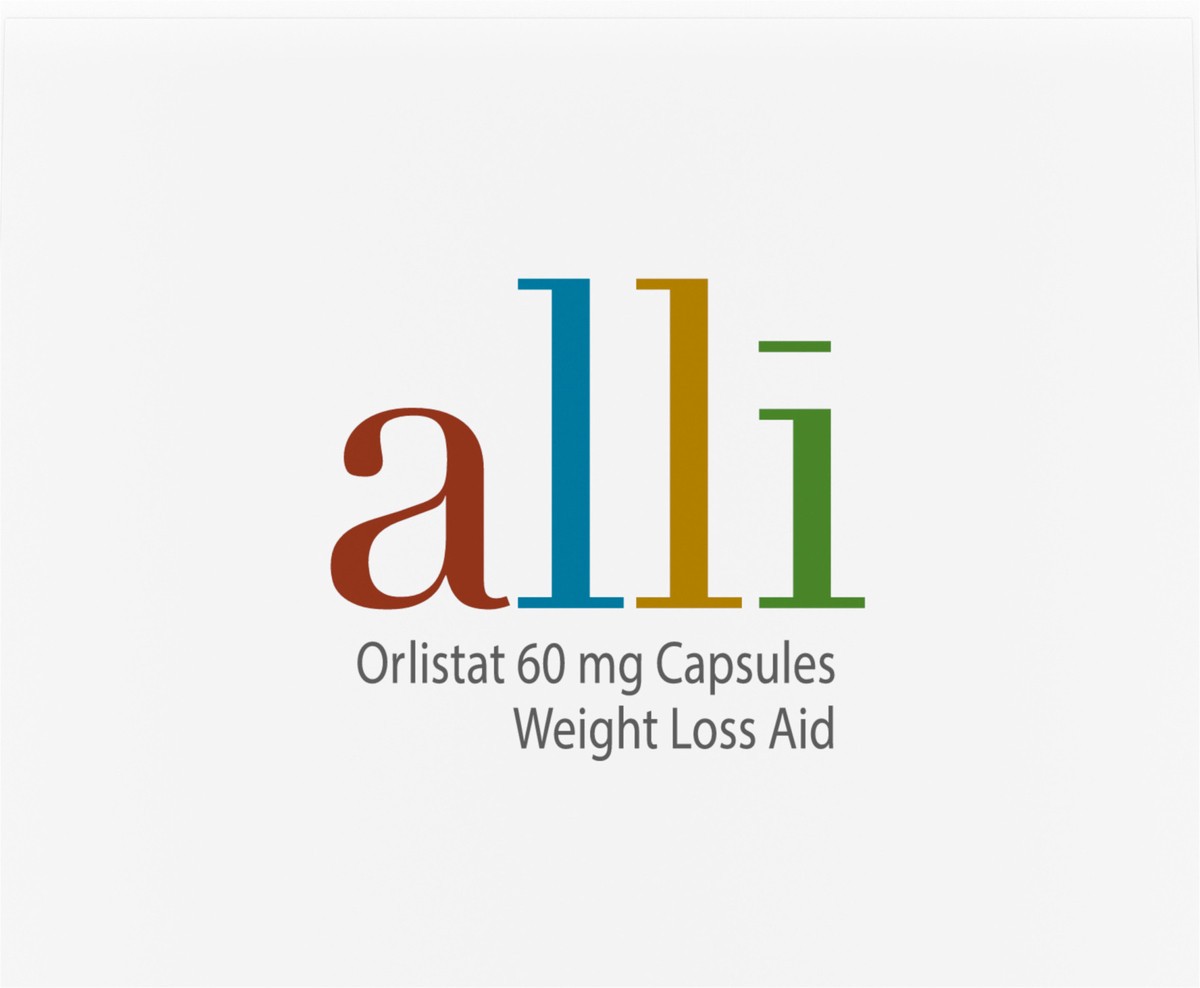 slide 2 of 9, alli Diet Weight Loss Supplement Pills, Orlistat 60mg Capsules, 120 Count, 120 ct