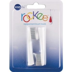 slide 1 of 1, Violight Rockee Toothbrush Replacement Heads, 2 ct