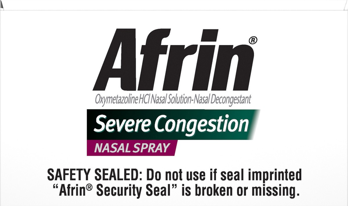 slide 10 of 10, Afrin Severe Congestion With Menthol, 0.5 oz