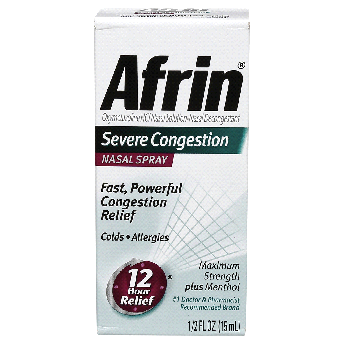 slide 1 of 7, Afrin Severe Congestion Nasal Spray, 0.5 fl oz