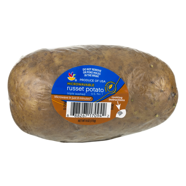 slide 1 of 1, GIANT Russet Potato Microwavable, 1 ct