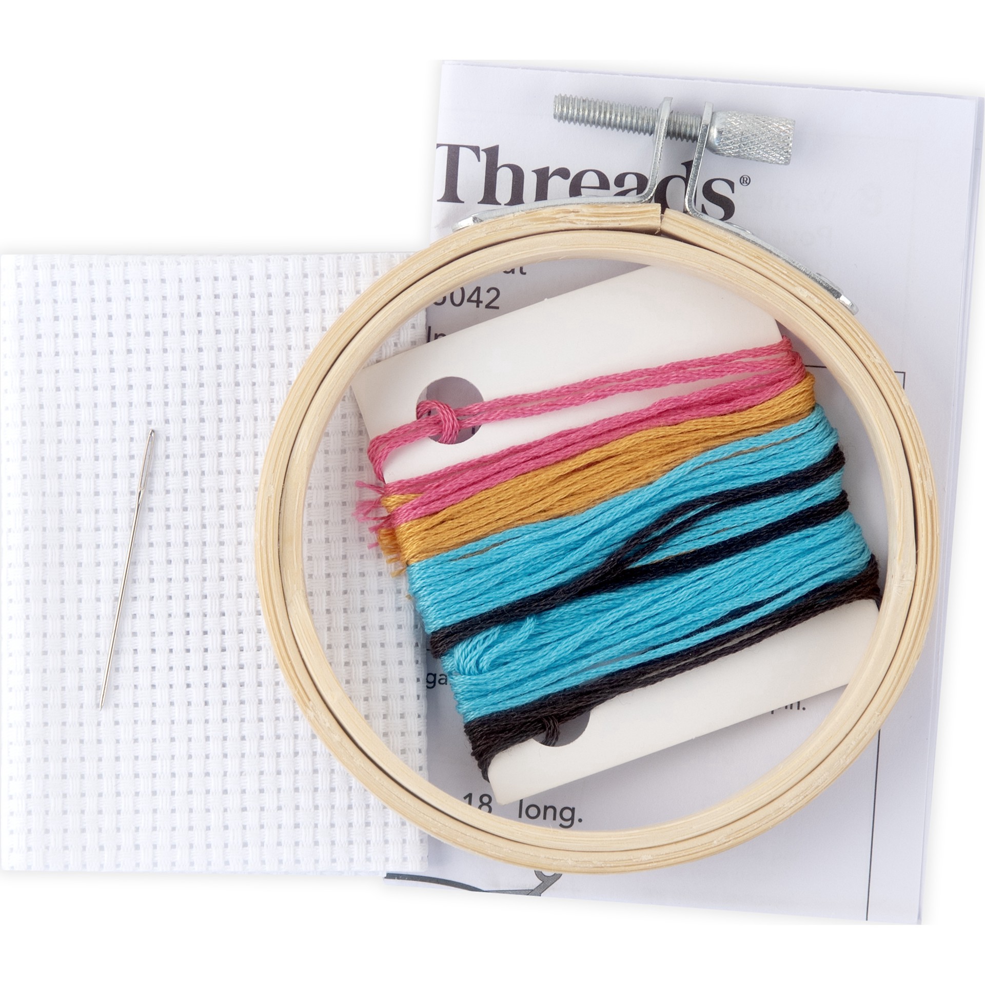 slide 2 of 3, Sprinkle Donut Counted Cross Stitch Kit By Loops & Threads, 3.5 in