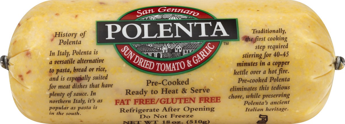 slide 4 of 5, San Gennaro Polenta 18 oz, 18 oz