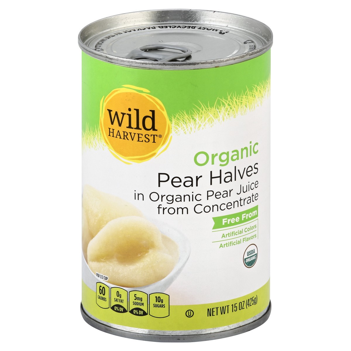 slide 7 of 9, Wild Harvest Organic Pear Halves In Juice, 15 oz