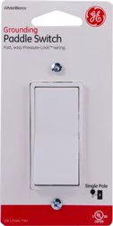 Ge Grounding Paddle Switch - Rocker White