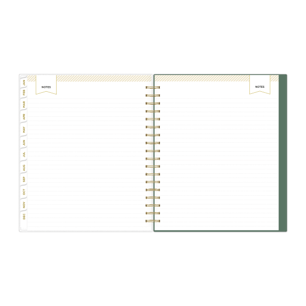 slide 9 of 10, Blue Sky 2026 Blue Sky Day Designer Weekly/Monthly Planner, 8"" x 10"", Black, January To December, 155623, 1 ct