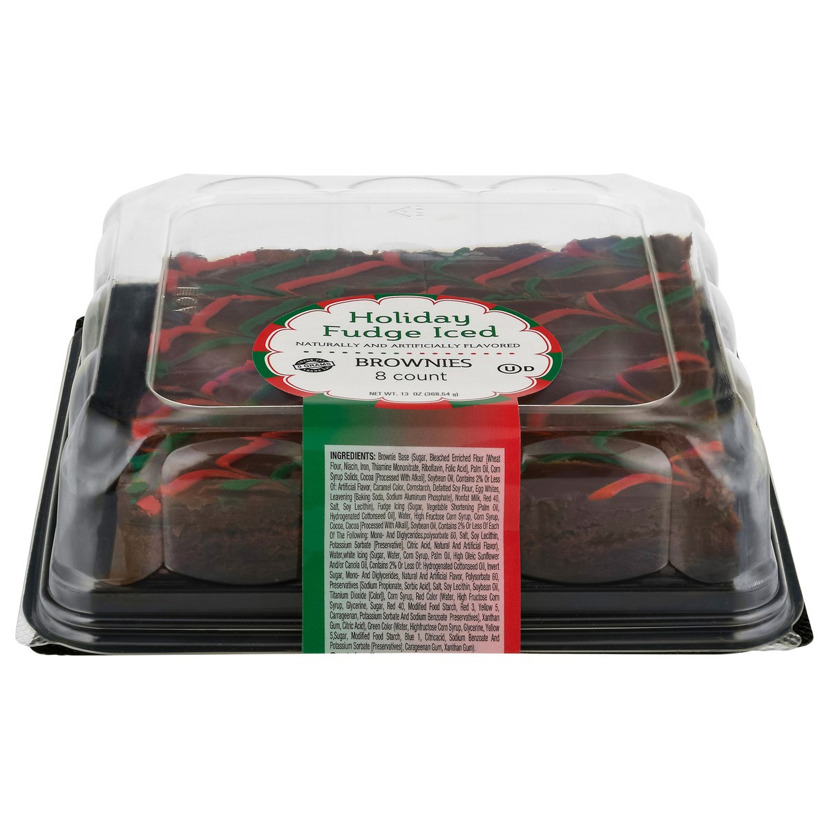slide 4 of 4, MJay's Specialty Baked Foods Holiday Fudge Iced Brownies 8 Each, 8 ct