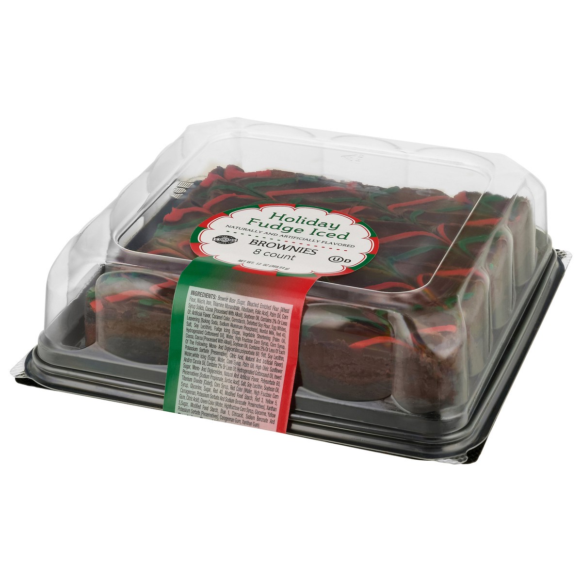 slide 3 of 4, MJay's Specialty Baked Foods Holiday Fudge Iced Brownies 8 Each, 8 ct