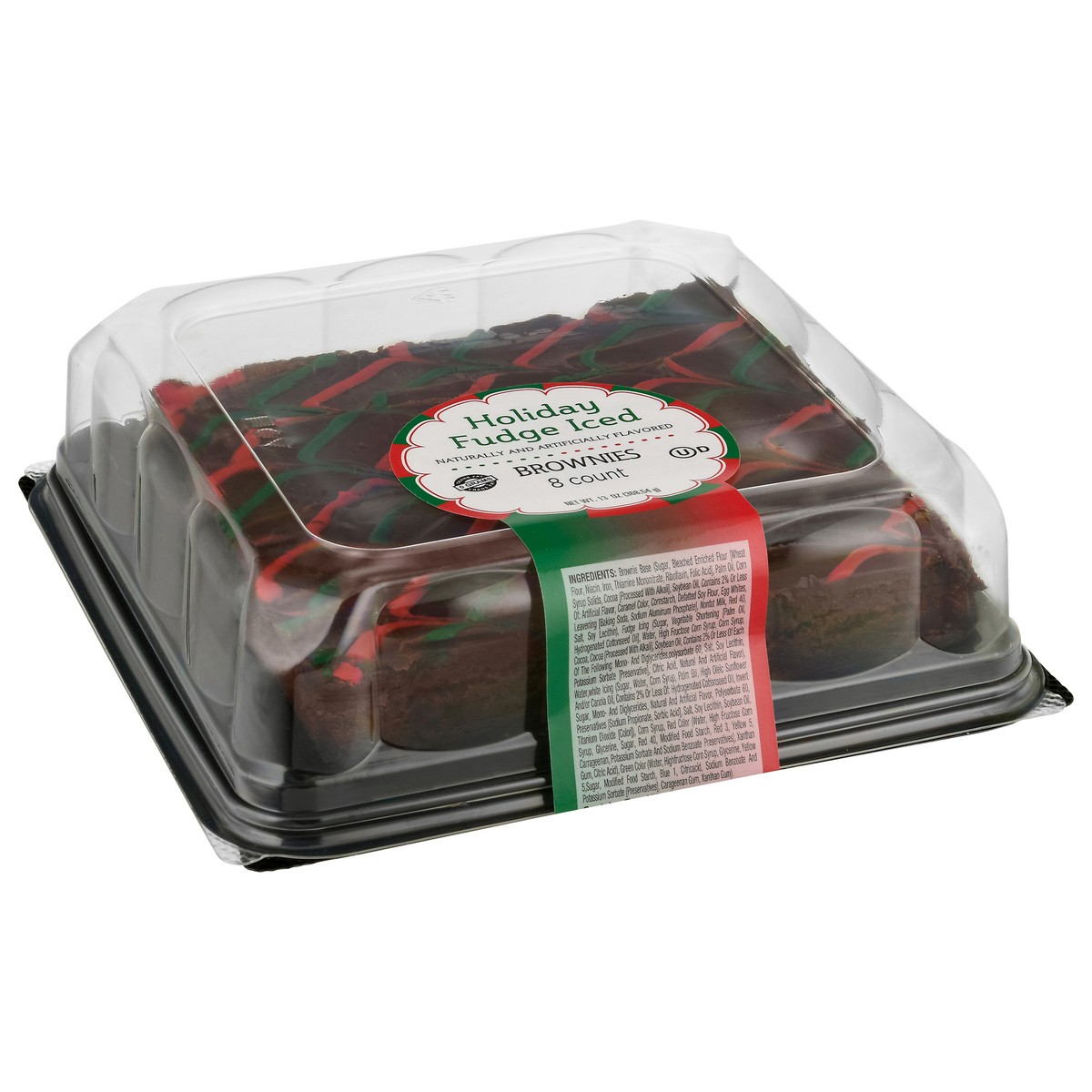 slide 2 of 4, MJay's Specialty Baked Foods Holiday Fudge Iced Brownies 8 Each, 8 ct