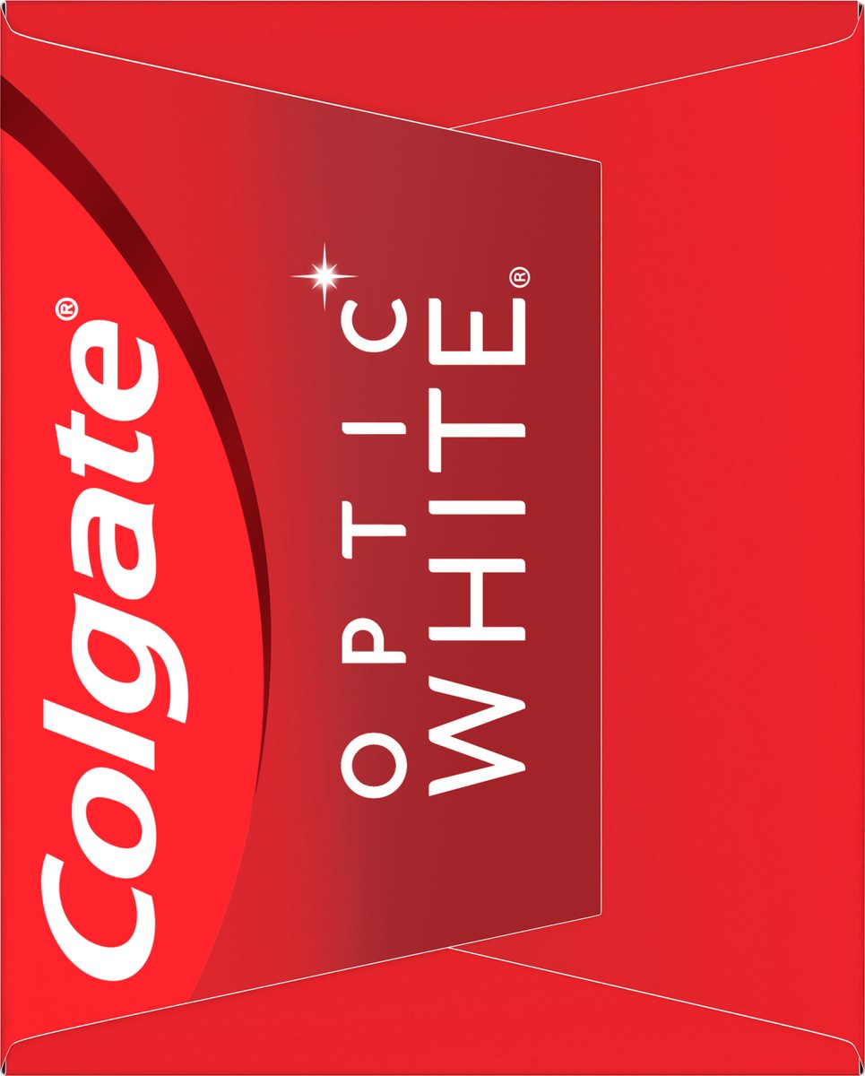 slide 6 of 7, Colgate Optic White Stain Fighter with Baking Soda Stain Removal Toothpaste, Clean Mint, 6 Oz, 6 oz