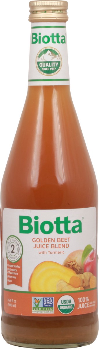 slide 6 of 9, Biotta Golden Beet Juice Blend with Turmeric 16.9 fl oz Bottle, 16.9 fl oz