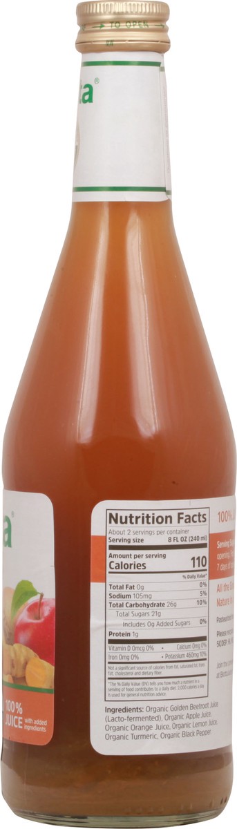 slide 8 of 9, Biotta Golden Beet Juice Blend with Turmeric 16.9 fl oz Bottle, 16.9 fl oz