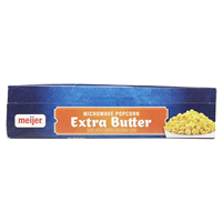 slide 7 of 29, Meijer Extra Butter Microwave Popcorn, 6 ct, 14.4 oz