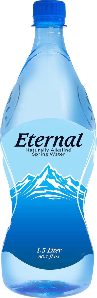 slide 2 of 5, Eternal Naturally Alkaline Spring Water, 1.5 liter