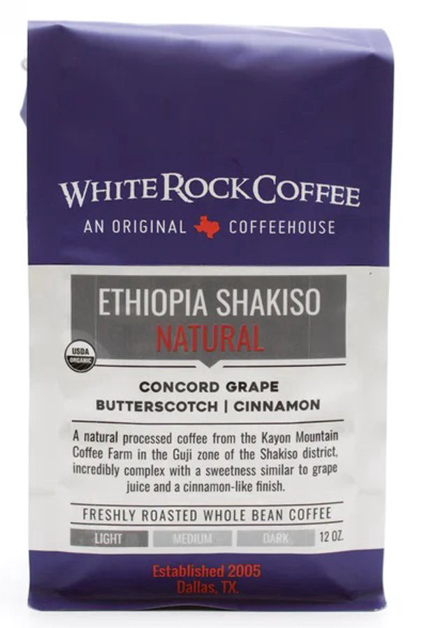 slide 1 of 1, White Rock Coffee Ethiopia Natural Microlot Whole Bean Coffee, 12 oz