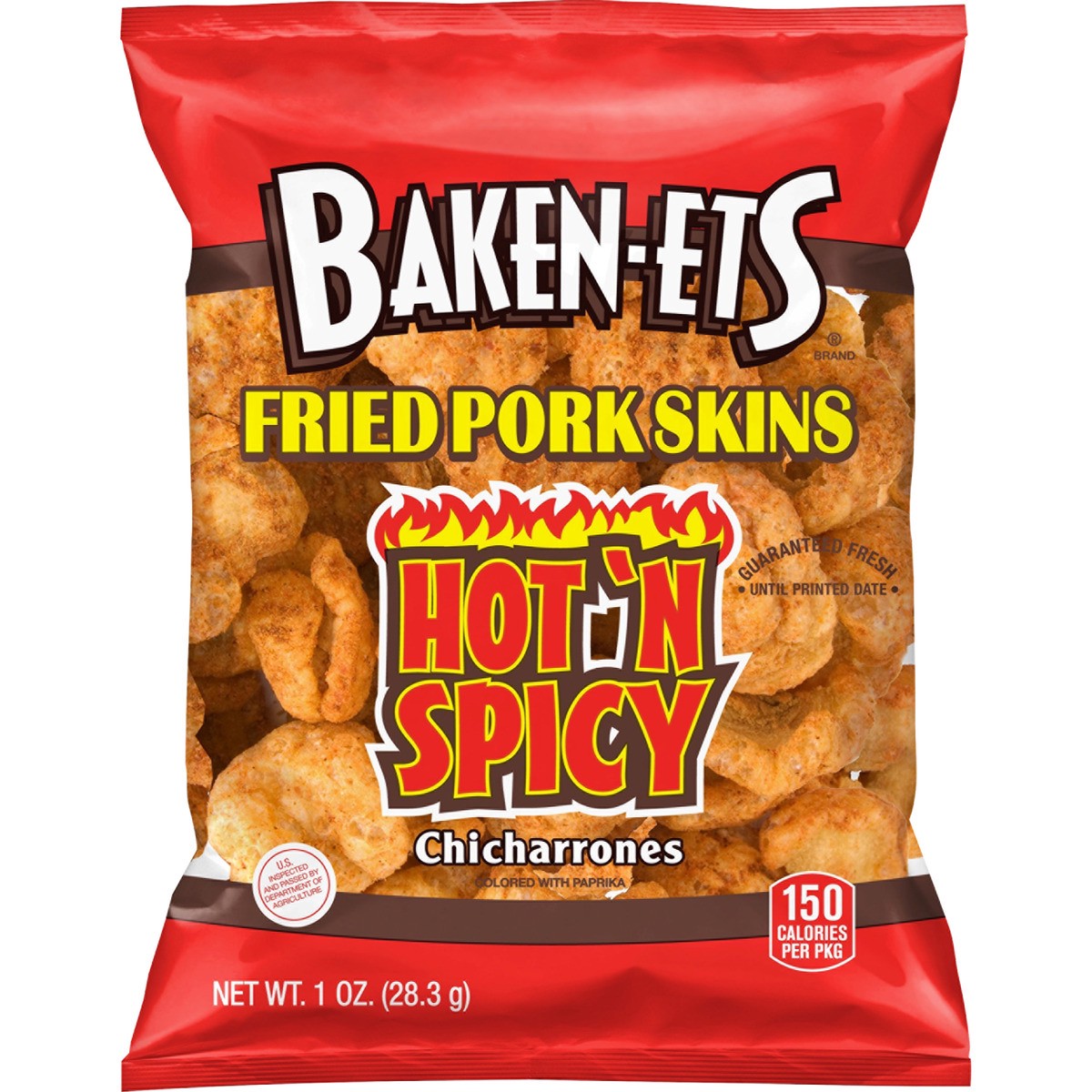 slide 1 of 6, BAKEN-ETS Pork Rinds, 1 oz