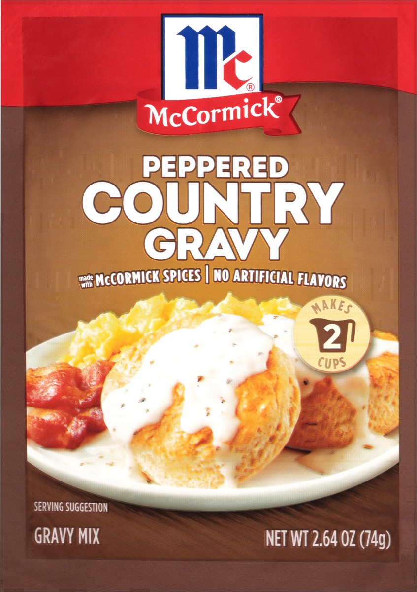 slide 3 of 10, McCormick Country Gravy Mix - Peppered, 2.64 oz