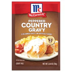McCormick Country Gravy Mix - Peppered, 2.64 oz