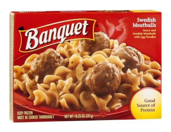 slide 1 of 6, Banquet Swedish Meatballs, 10.25 oz