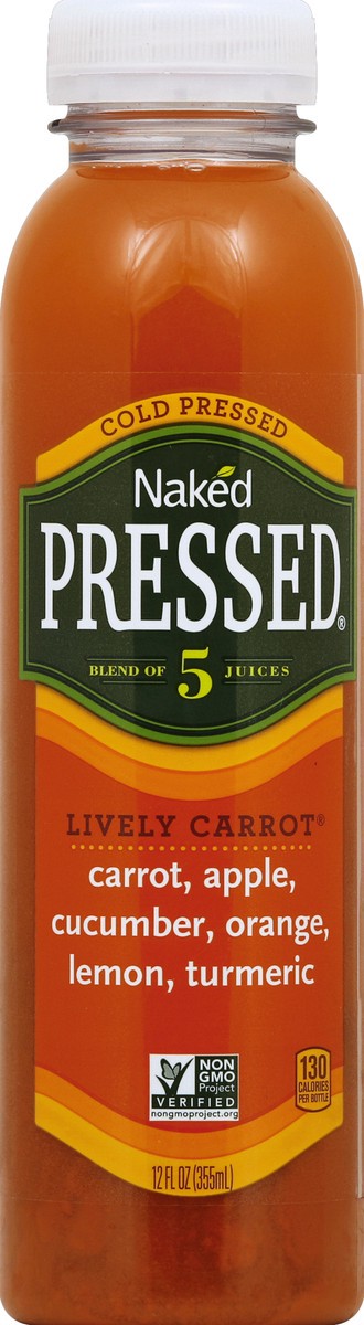 slide 4 of 4, Naked Juice Cold Pressed Lively Carrot, 12 fl oz