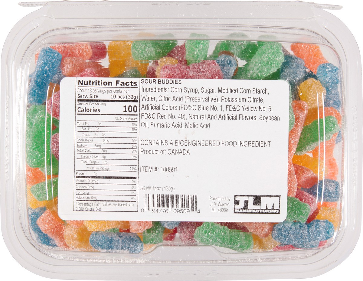 slide 14 of 14, JLM Manufacturing Sour Buddies 15 oz, 15 oz