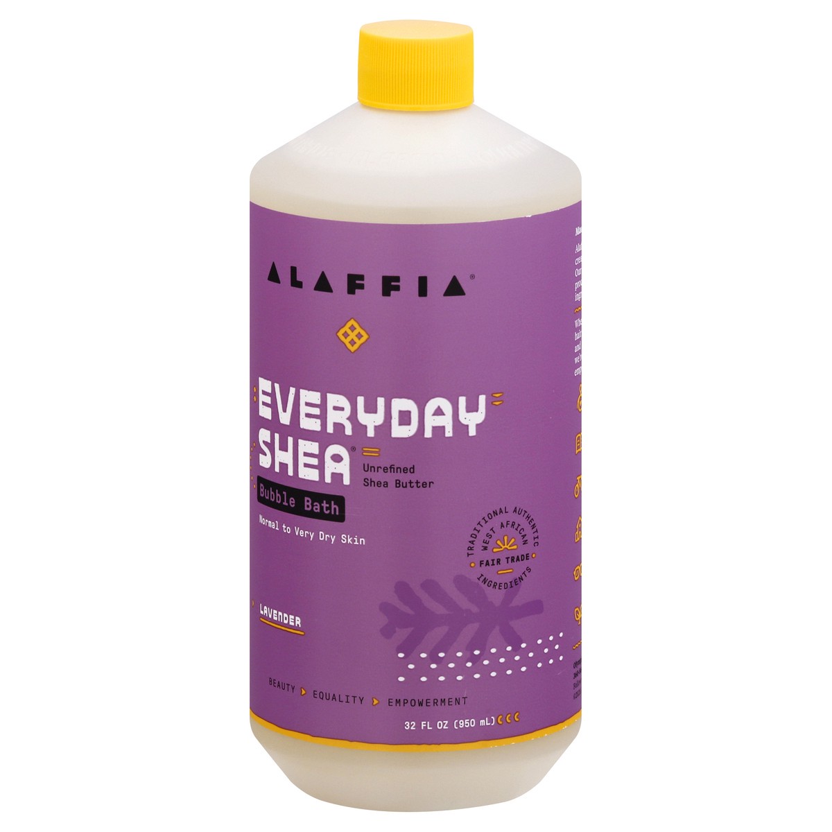 slide 3 of 9, Alaffia Lavender Everyday Shea Bubble Bath, 32 fl oz