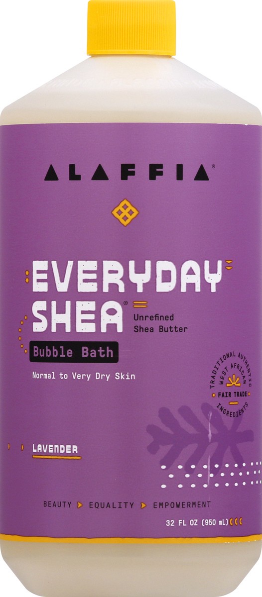 slide 6 of 9, Alaffia Lavender Everyday Shea Bubble Bath, 32 fl oz