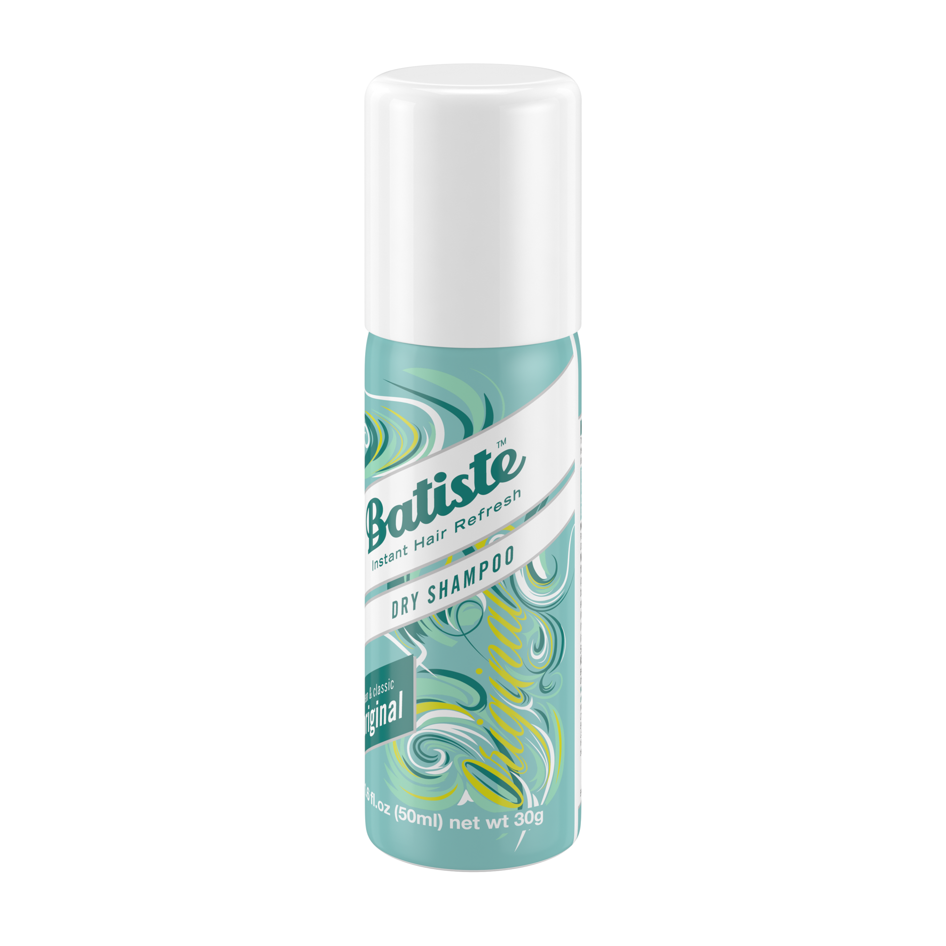 slide 3 of 4, Batiste Dry Shampoo, Original Fragrance, Mini 1.6 oz, 1.06 oz