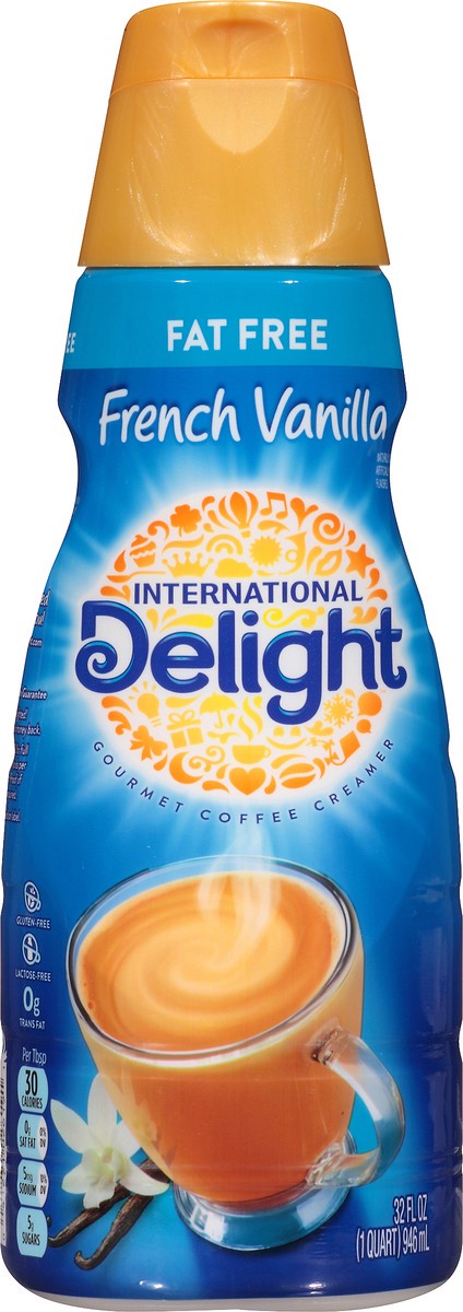 slide 4 of 7, International Delight Fat Free Gourmet French Vanilla Coffee Creamer 32 oz, 32 fl oz