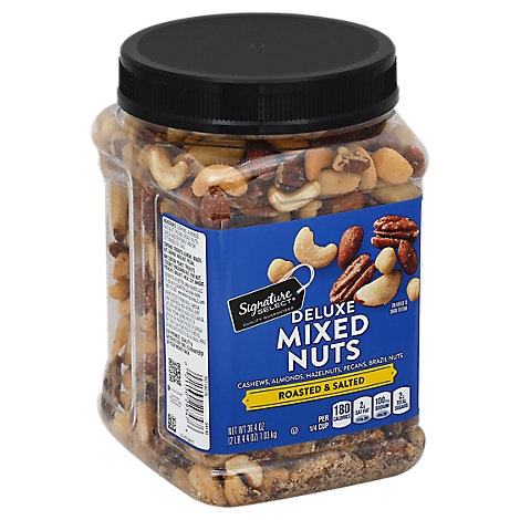 slide 1 of 1, Signature Select Mixed Nuts Deluxe Value Size, 36.4 oz