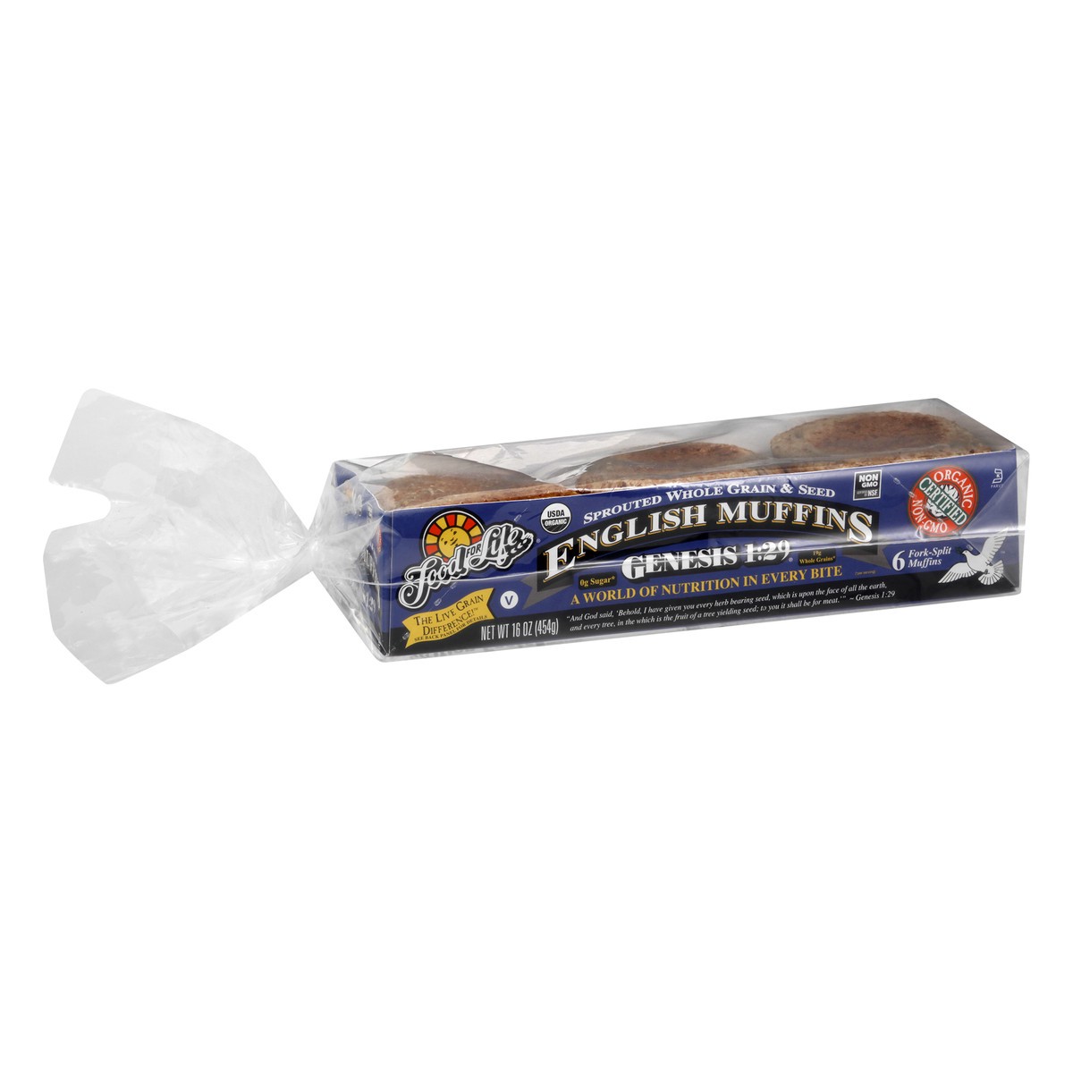 slide 8 of 9, Food For Life English Muffin Gensis, 16 oz