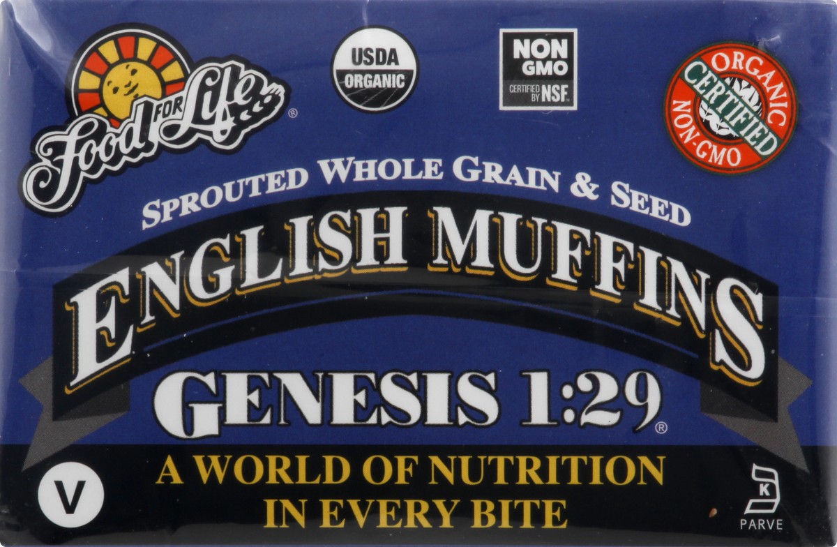 slide 5 of 9, Food For Life English Muffin Gensis, 16 oz