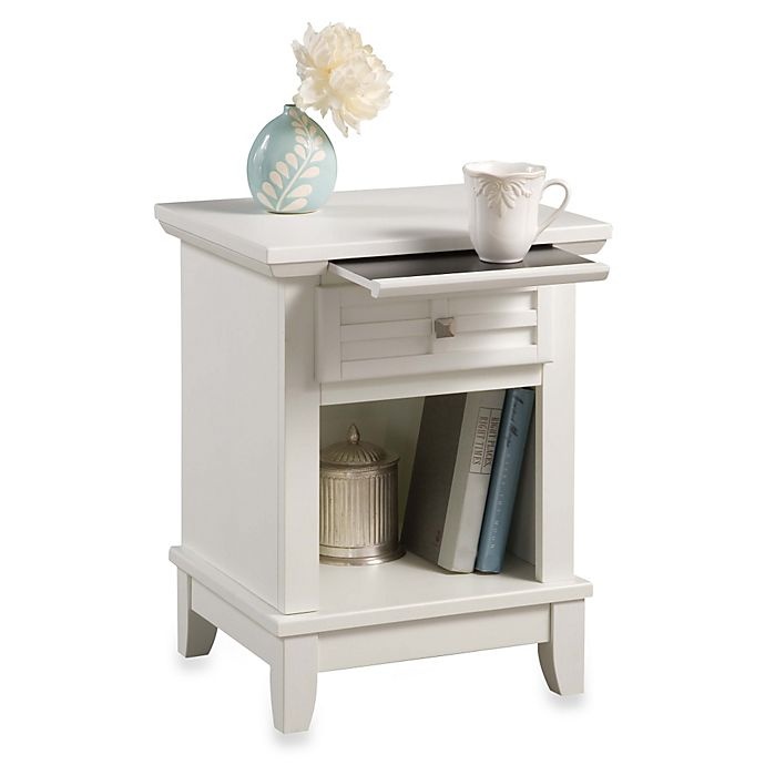 slide 1 of 1, Home Styles Arts & Crafts Nightstand - White, 1 ct