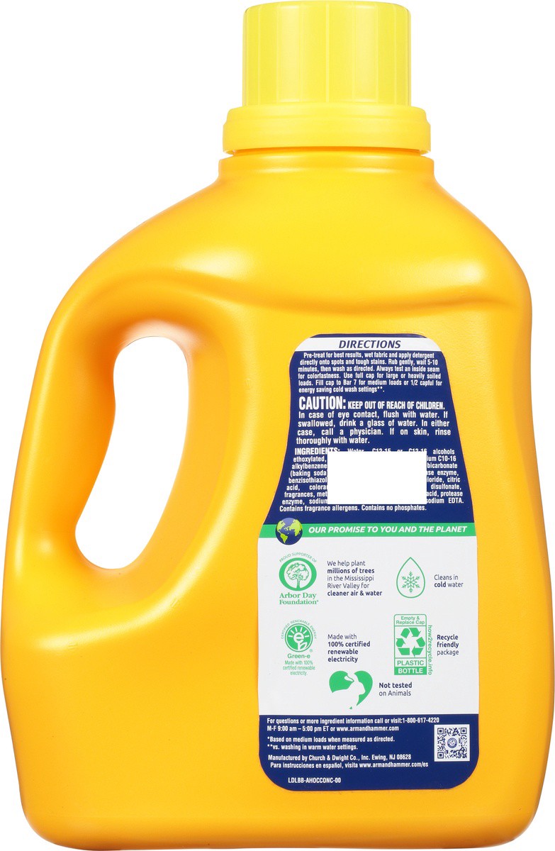 slide 2 of 7, ARM & HAMMER Plus OxiClean Stain Fighters Clean Meadow Detergent 118.1 fl oz, 118.1 fl oz