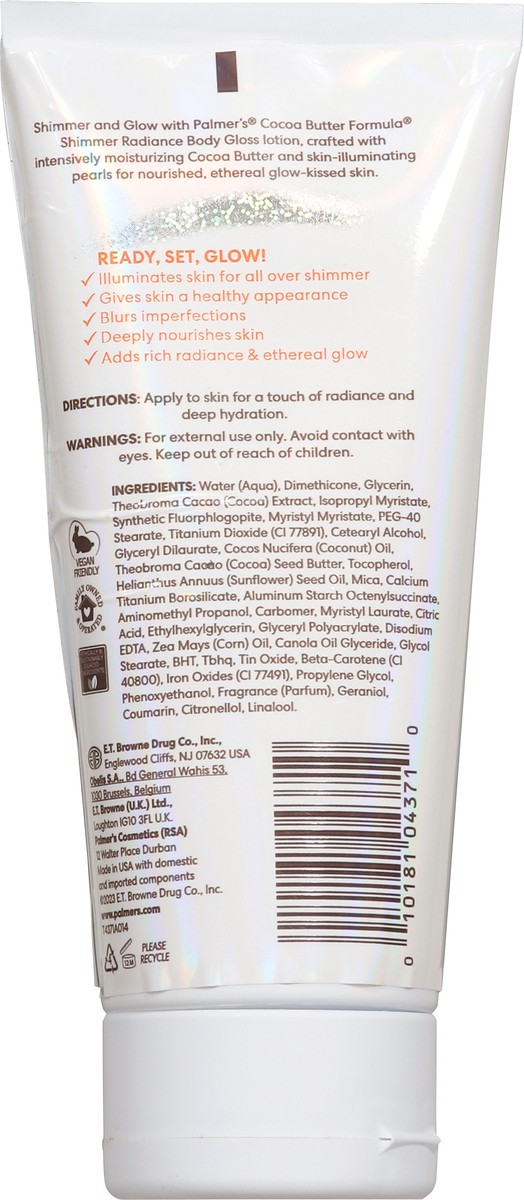 slide 13 of 14, Palmer's Cocoa Butter Formula Shimmer Radiance Body Gloss, 5.25 oz, 5.25 oz