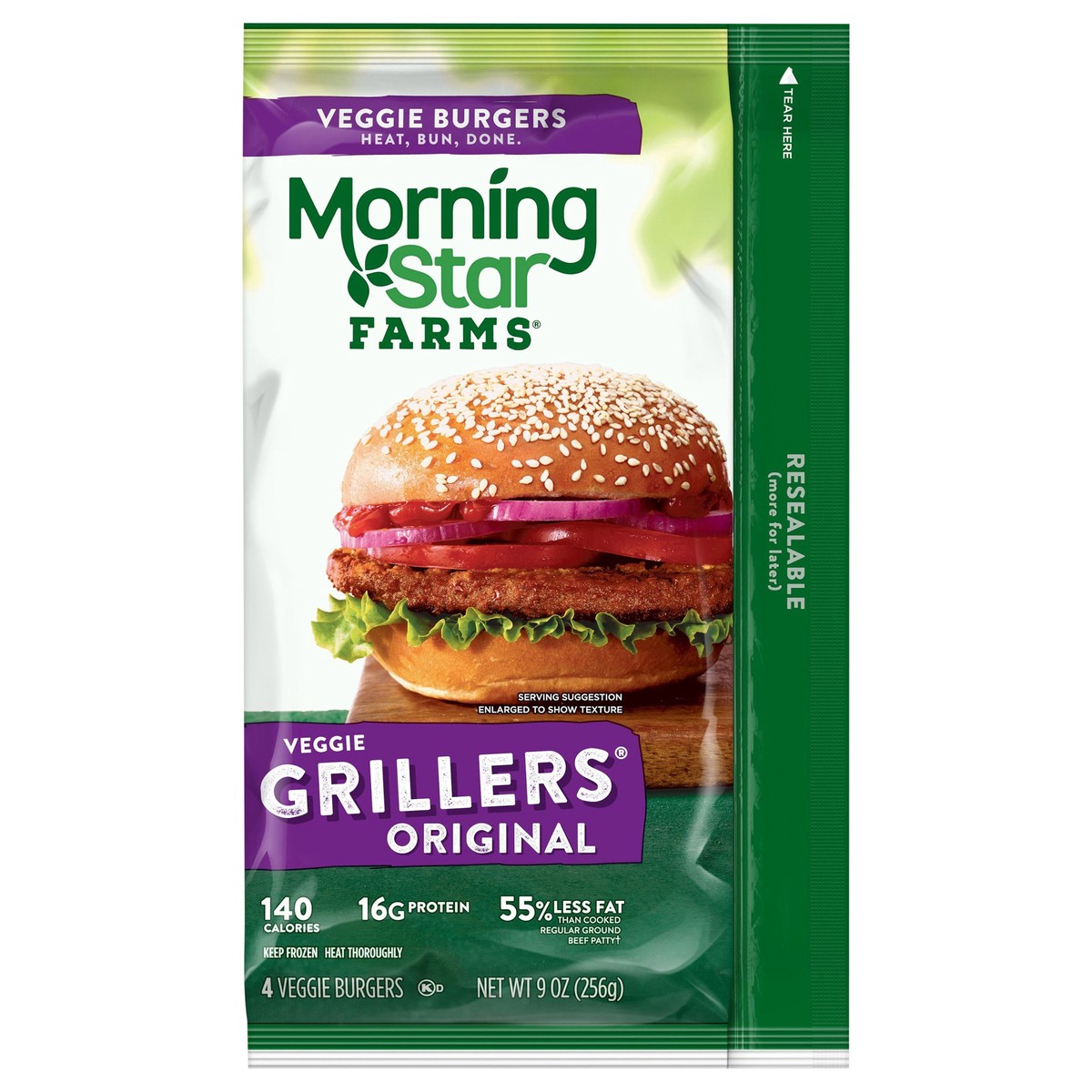 slide 7 of 13, MorningStar Farms Grillers Original Veggie Burgers, 9 oz