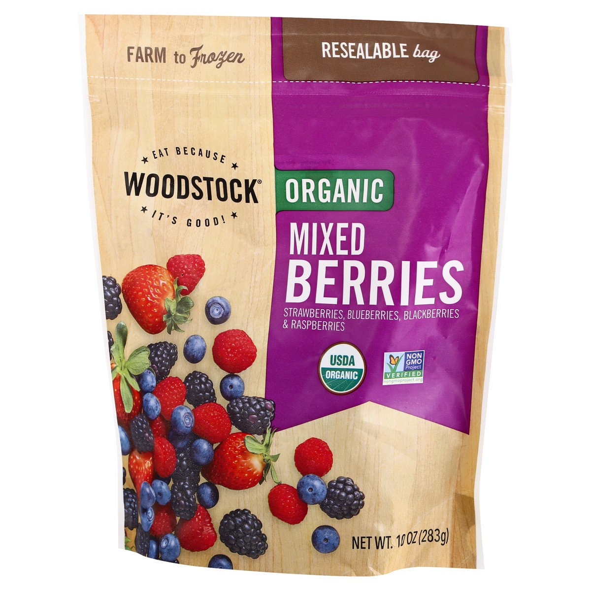 slide 7 of 12, Woodstock Organic Mixed Berries 10 oz, 10 oz