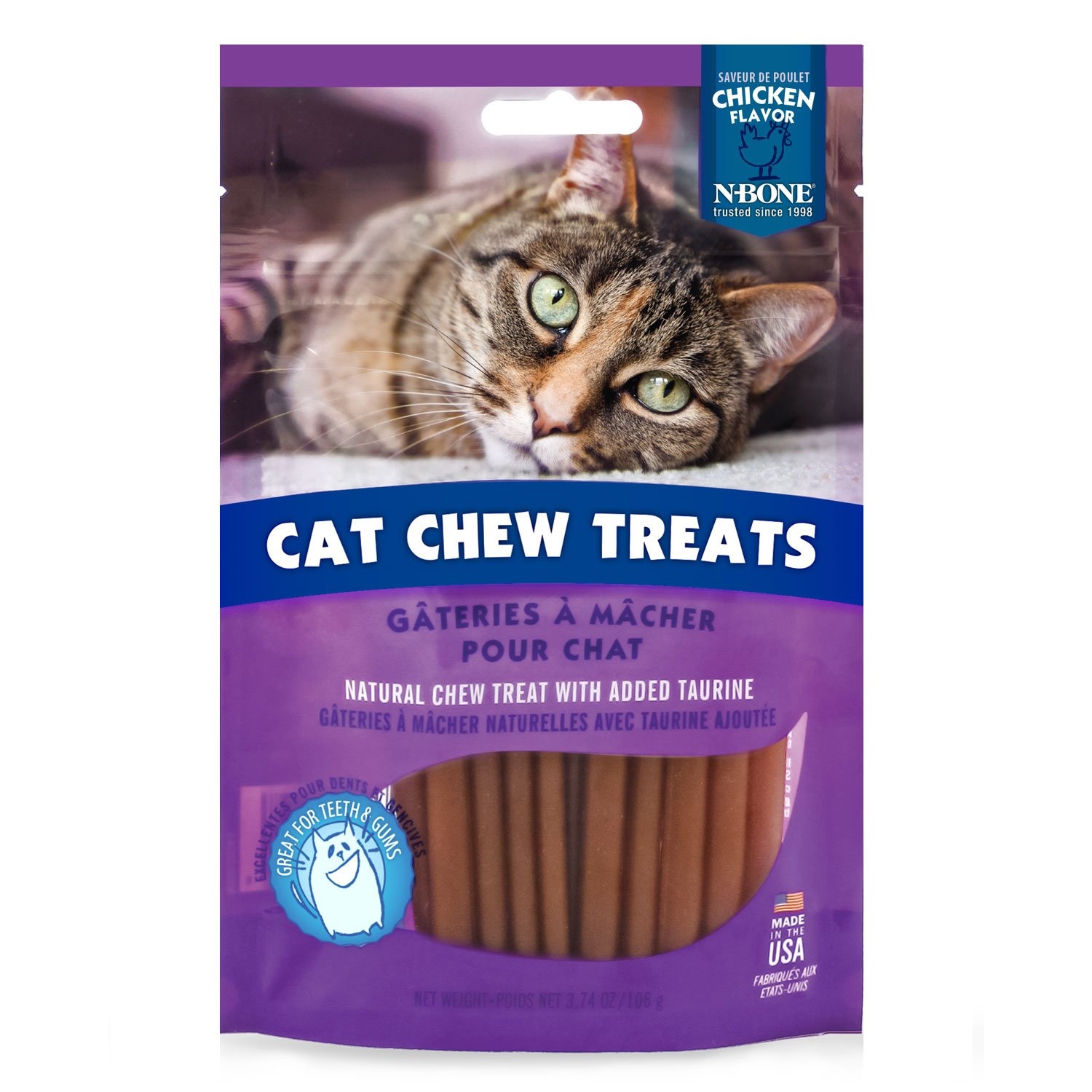 slide 1 of 1, N-Bone Cat Chew Treats, 3.74 oz