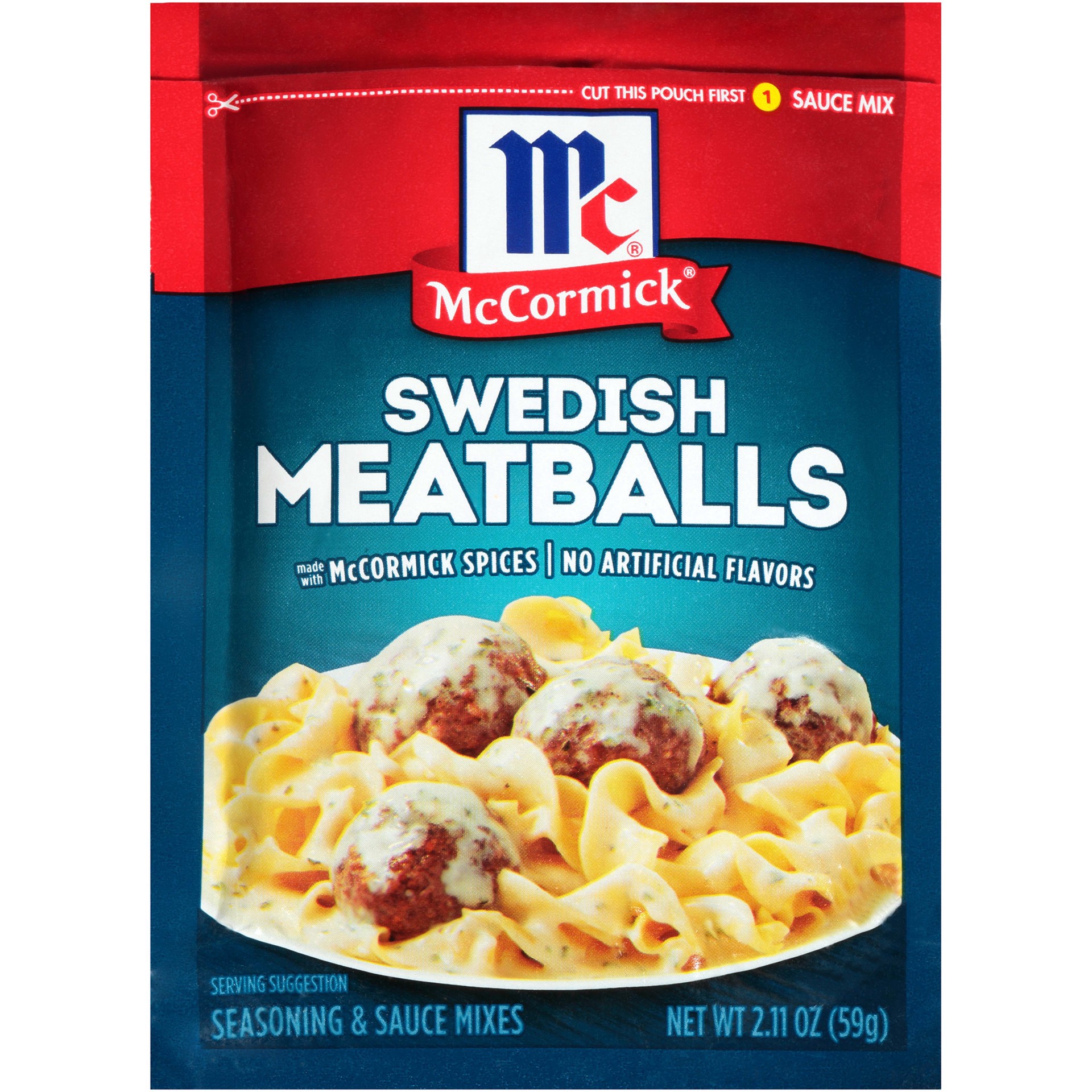 slide 1 of 5, McCormick Swedish Meatballs Seasoning & Sauce Mixes - 2.11oz, 2.11 oz