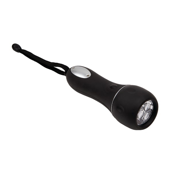 slide 1 of 1, Office Depot Brand 3-Led Soft Grip Flashlight, Black, 1 ct