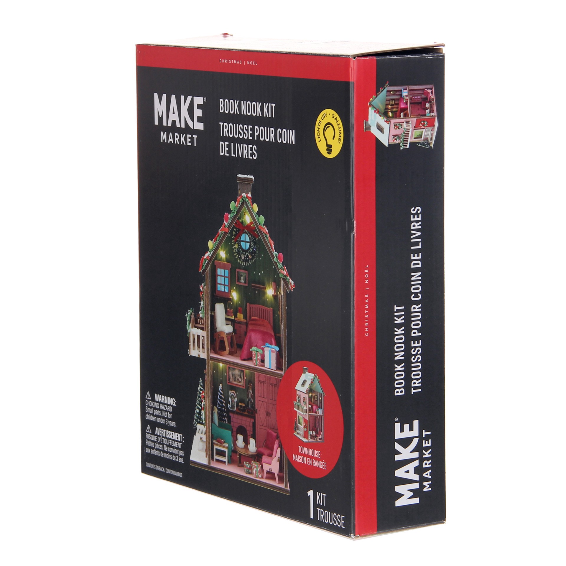 slide 7 of 9, Townhouse Book Nook Kit By Make Market, 5.9 in x 4.5 in x 9.4 in