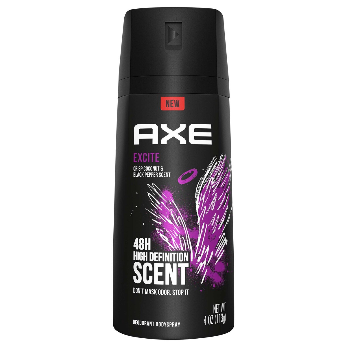 slide 1 of 3, AXE Body Spray Deodorant for Men Excite, 4.0 oz, 4 oz